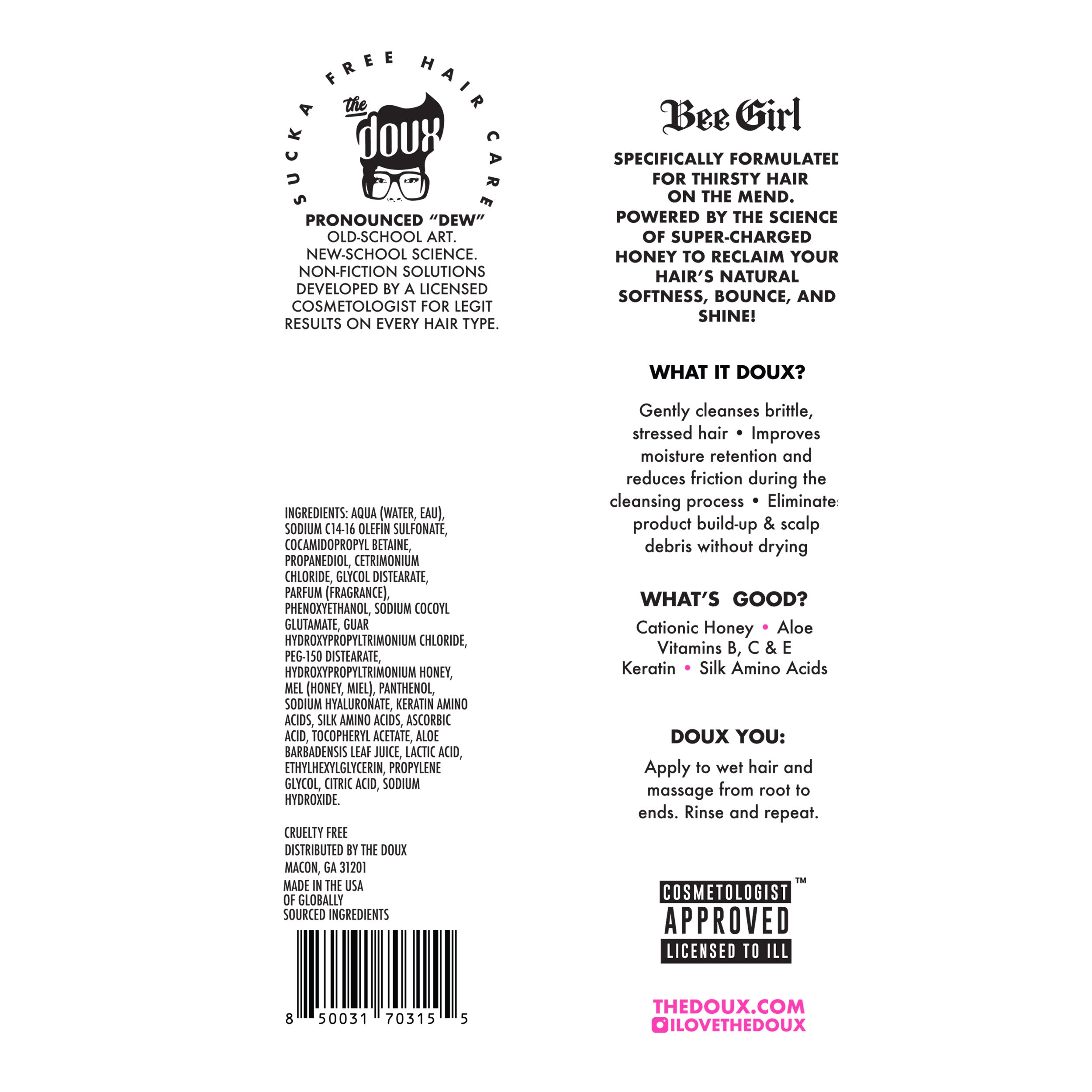 LADIES FIRST Honey Shampoo 8oz