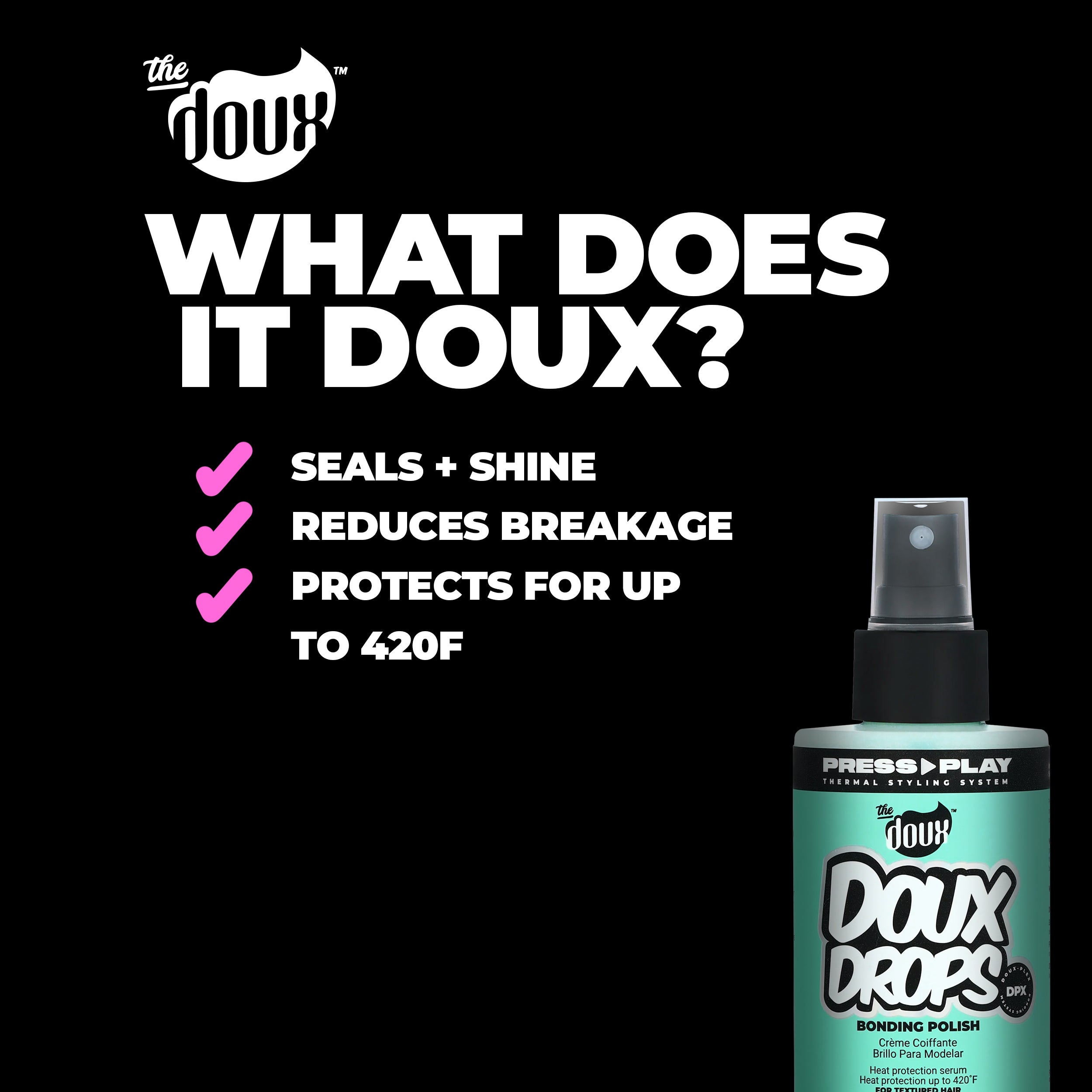 DOUX DROPS Bonding Polish Spray 4oz