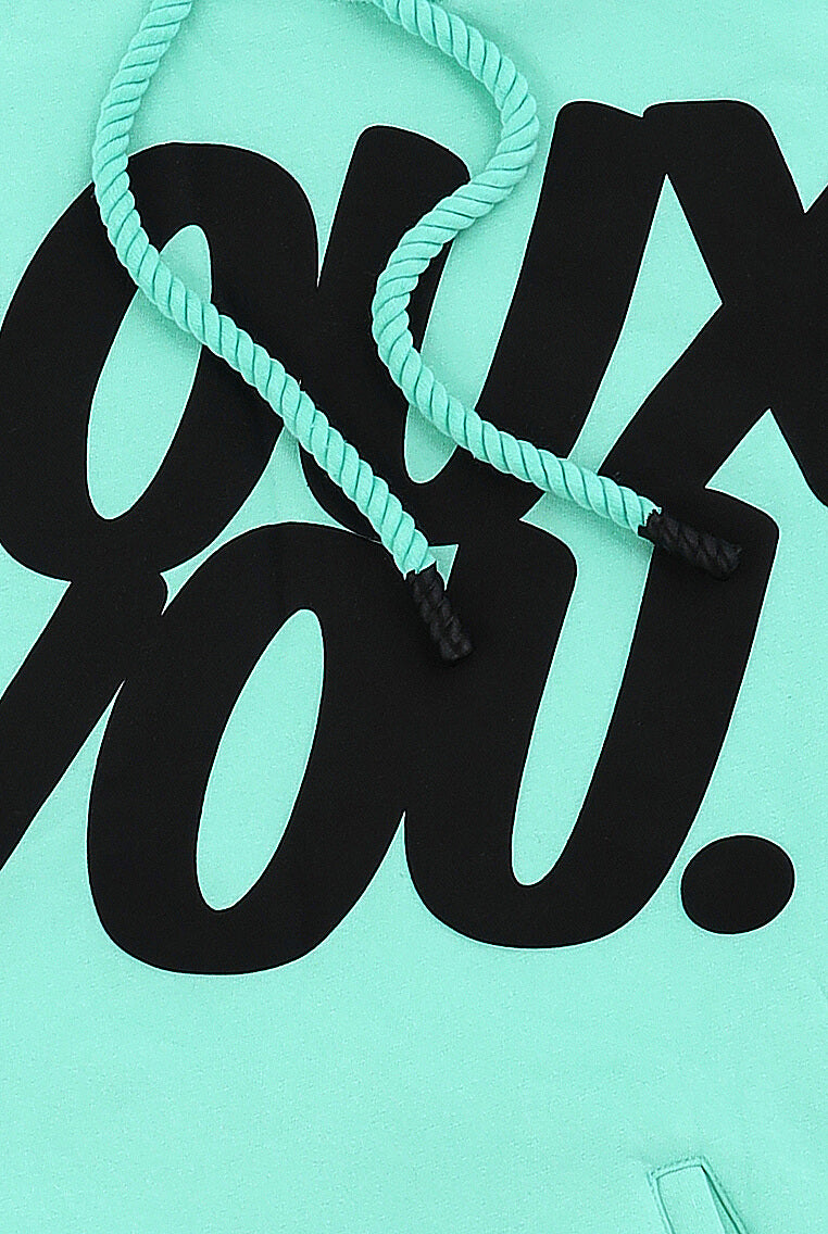 DOUX YOU Satin-Lined Hoodie - Doux Blue