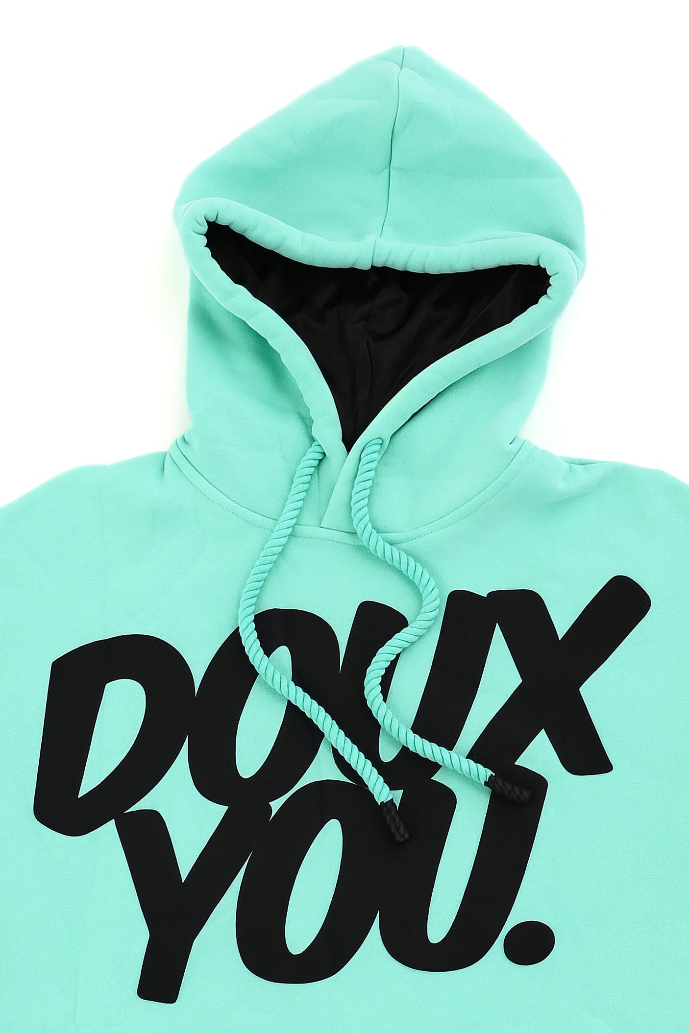 DOUX YOU Satin-Lined Hoodie - Doux Blue