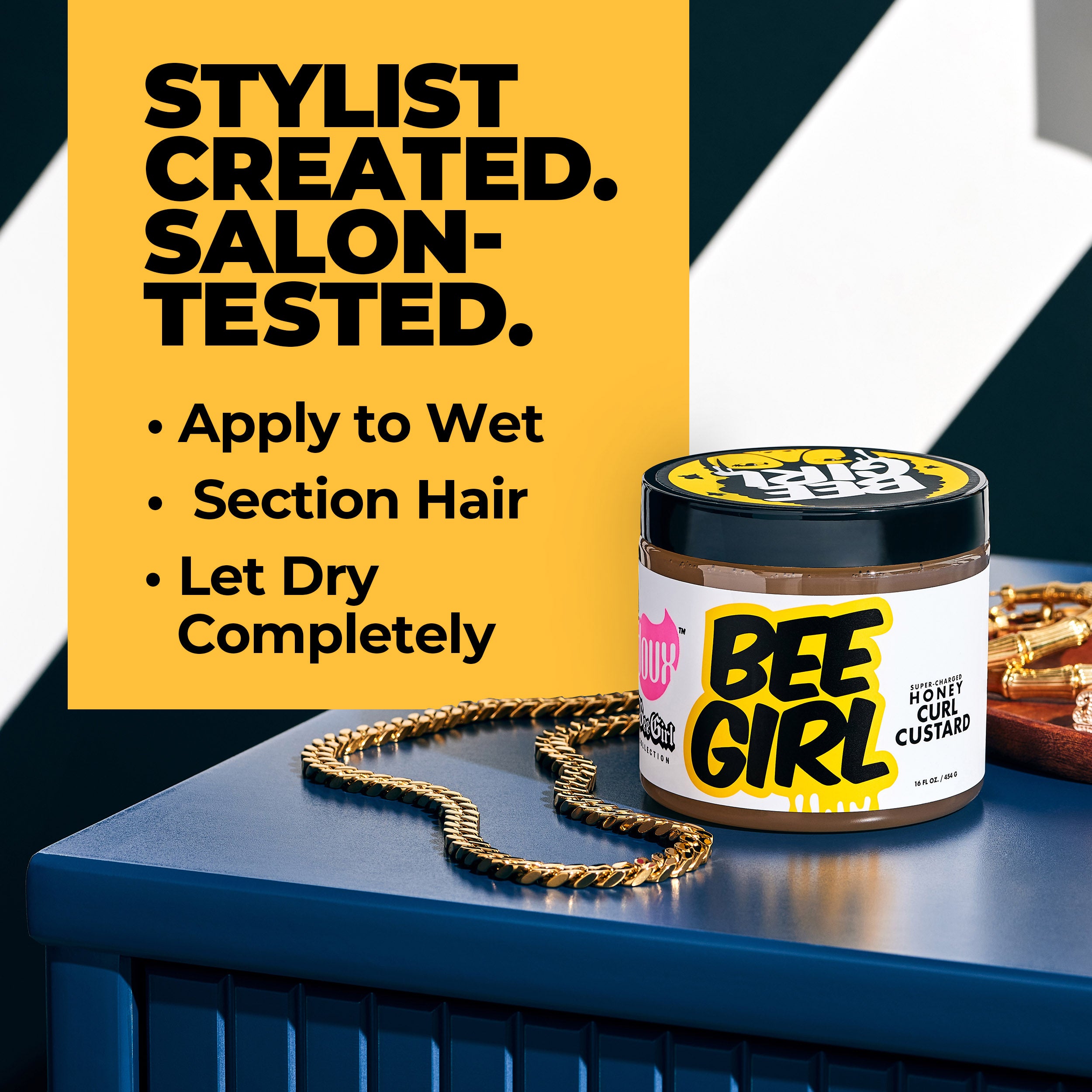 BEE GIRL Honey Curl Custard 16oz